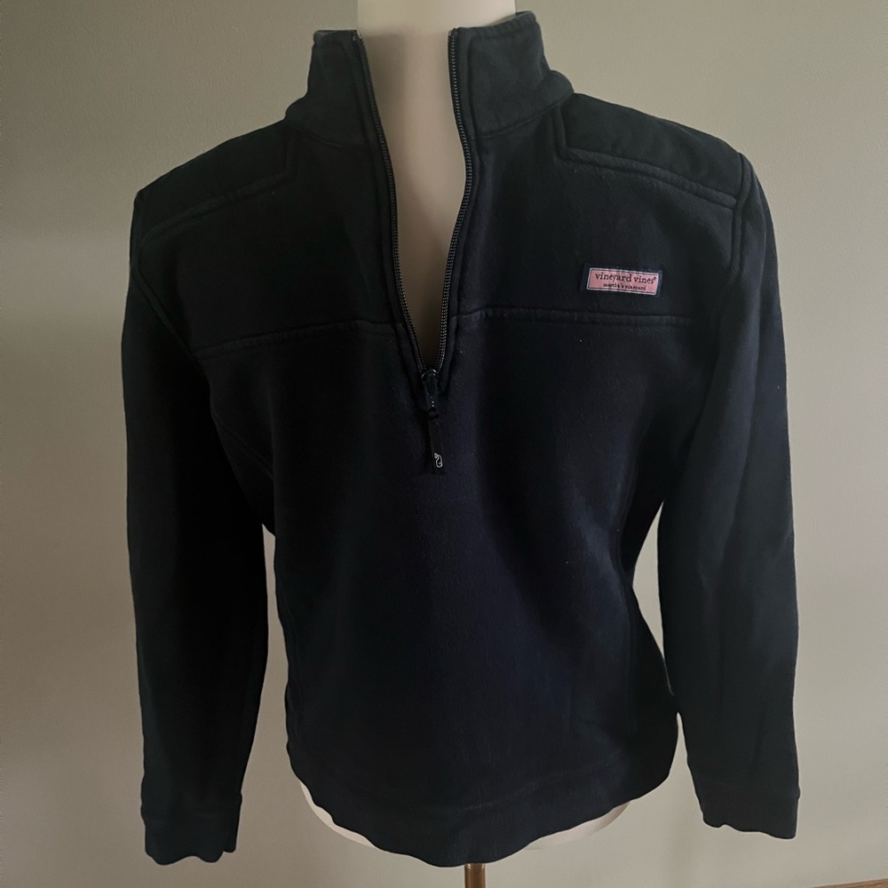 Youth Medium Vineyard Vines Quarter Zip - Navy Blue